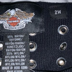 Harley Davidson plus size Blouse.  Thick knit w/metal eyelets around the neck.